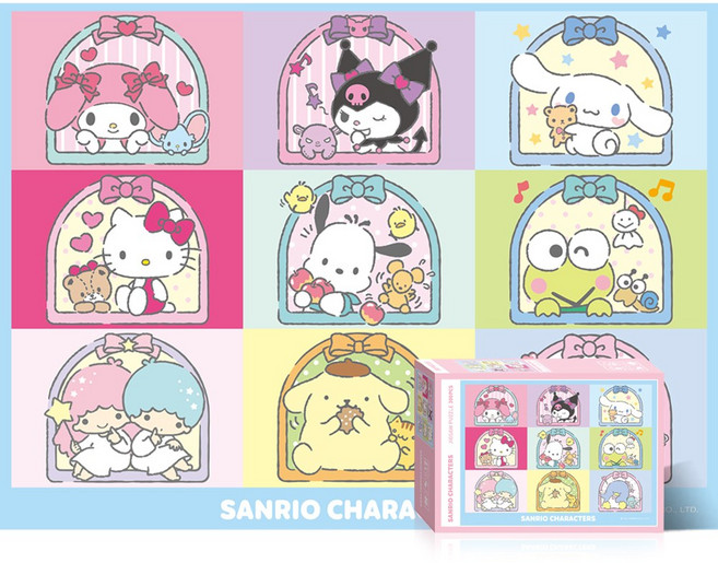 토이앤퍼즐 산리오 캐릭터즈컬렉션 300피스 직소퍼즐액자 TPD03-028, 퍼즐만, 1개