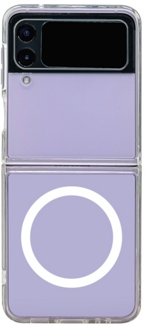 갤럭시Z플립3 4 맥세이프 클리어 젤하드 케이스