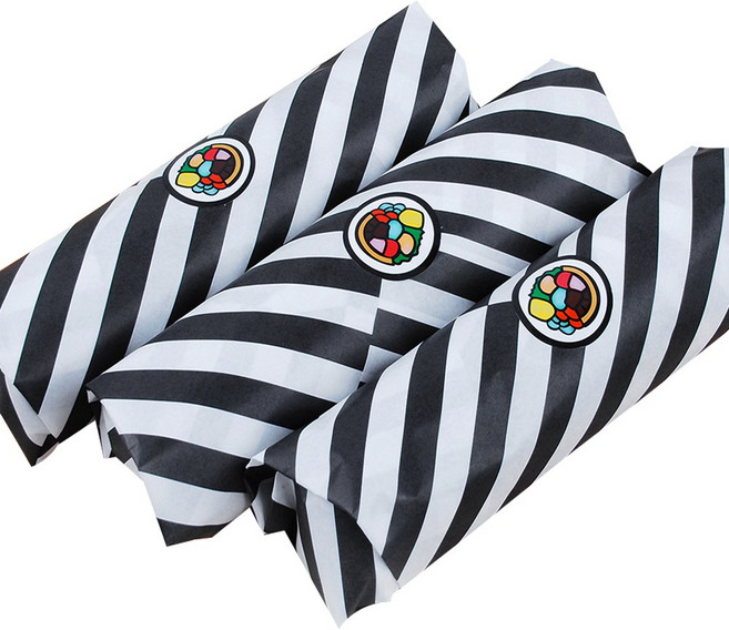 블랙스트라이프 김밥포장지 27cm 30cm 33cm, 500장, O3333 (33x33cm)