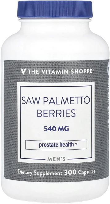 몸관리하세요 겨울입니다 The Vitamin Shoppe 남성용 쏘팔메토 베리 540mg 캡슐 300정 특별관리진행, TheVitaminShoppe남성용쏘팔메토베리540mg, 1개 - 쿠팡