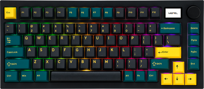 Mistel MD750 Delight 惡魔綠 RGB 三模 機械式鍵盤, 茶軸