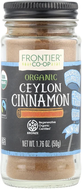 건강챙기세요 Frontier Co-op 유기농 실론 시나몬 50g(1.76oz) 백살까지오래오래, FrontierCoop유기농실론시나몬50g176oz, 50g, 1개 - 쿠팡