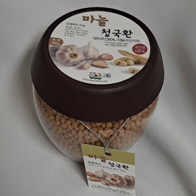마늘청국환 변비 에 예방 콩예원 청국환 장 건강 기능 식품, 500g