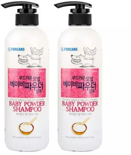 포켄스 부드러운 모발 베이비파우더 샴푸, 550ml, 2개입, 2개