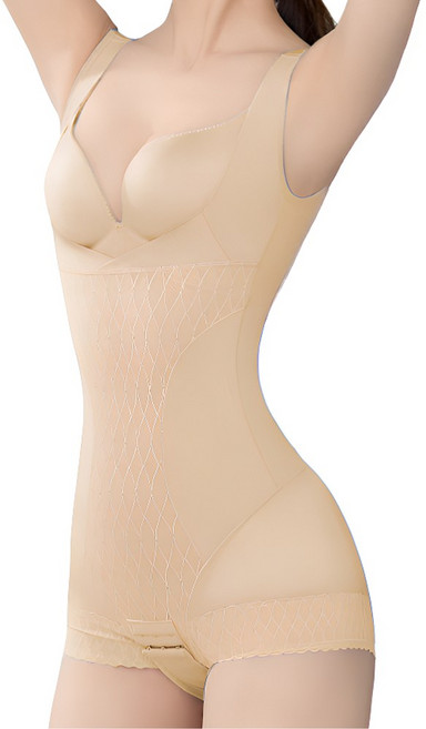 겔로벨 압박 진짜 똥배 차단 올인원 쉬폰 4단 후크 노와이어 몸매보정 하이웨스트 바디쉐이퍼 가슴 허리 뱃살 엉덩이 허벅지 보정 속옷 코르셋 거들 산후 산전 DS-45