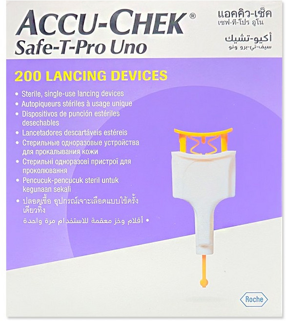 아큐첵 로슈 세이프티 프로 우노 란셋, 200개입, 1개