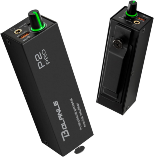 보란레 P2 Pro 인이어 해드폰 모니터 앰프 USB충전 버스킹 찬양용