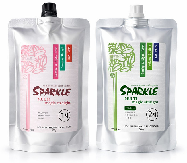 가인 하켄 스파클 멀티 매직 스트레이트 1제 2제 각 500g (크림타입)