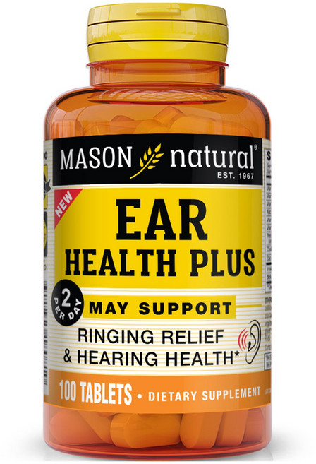 Mason Naturals 耳部健康Plus錠, 1個, 100錠