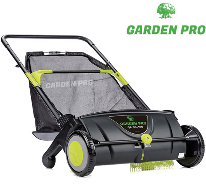 가든프로 수동 잔디 낙엽 청소기 GP 53-100 잔디밭 전원주택 마당 청소