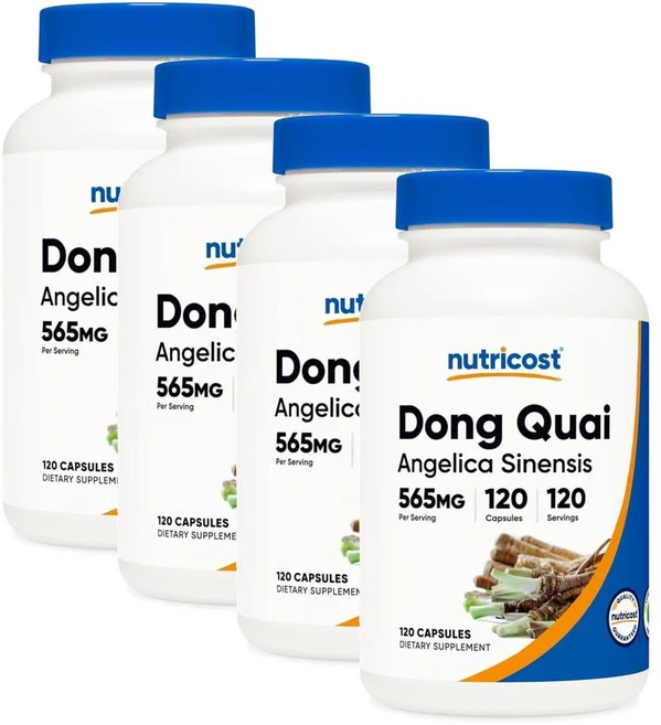 뉴트리코스트 당귀 추출물 565mg 캡슐 Nutricost Dong Quai, 120정, 4개 - 쿠팡