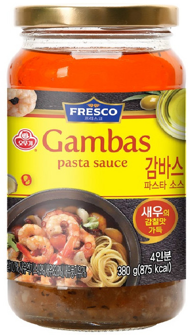 오뚜기 프레스코 감바스 파스타소스, 8개, 380g