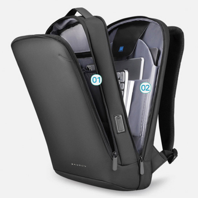 17인치 노트북 백팩 슬림 가방 직장인 캐주얼 대학생 출퇴근 회사원 책가방
