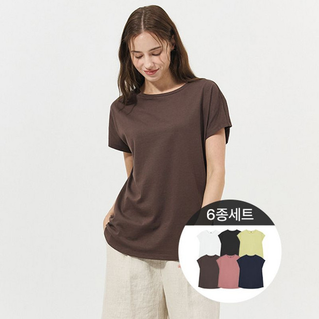 리베레츠 실켓반팔코튼티셔츠6종세트