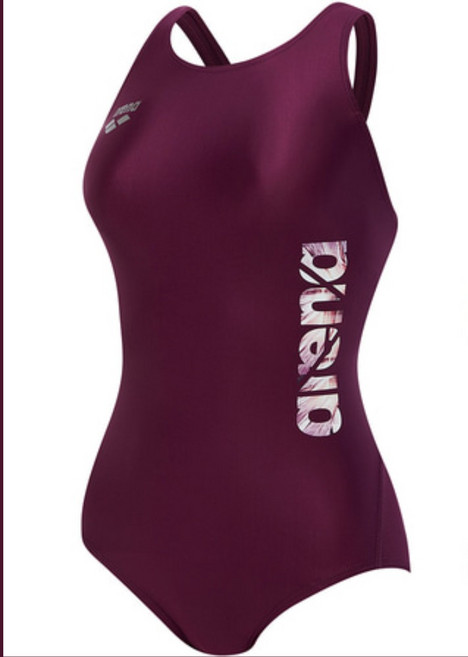 예쁜 수영복 아레나 여성수영복 레이저로고 퍼플 검정 원피스수영복 체형보정 베스트셀러