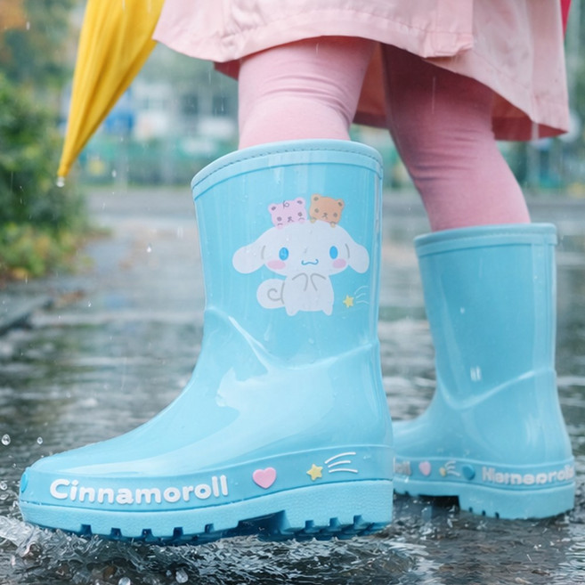 산리오 레인부츠 미끄럼방지 고무바닥 어린이장화 캐릭터 장화