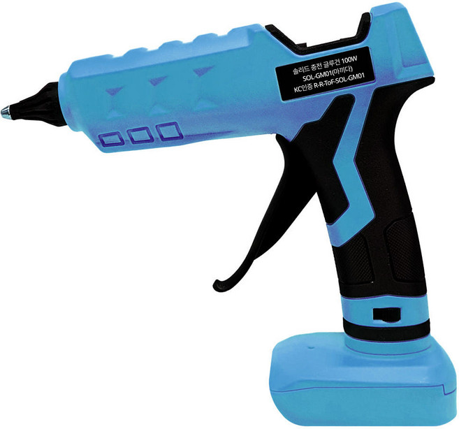 솔리드 전동 충전 무선 글루건 실리콘 총 건 핫멜트 디월트호환 SOL-GD01, 1개, 솔리드 글루건 마끼다호환 SOL-GM01