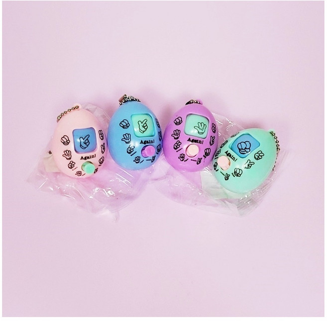 h 1000 묵찌빠게임기키링 (2탄-묵찌빠) 가위바위보게임기 키링 키홀더 열쇠고리, 4종x5개씩, 20개