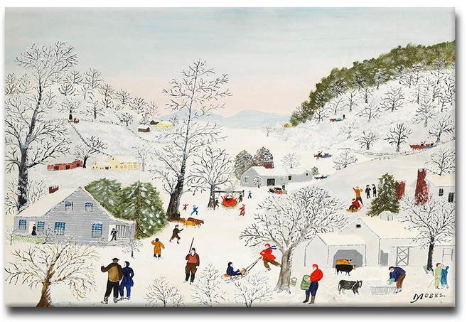 그랜마 모지스 그림 인테리어 명화 액자, 13. 슈가 타임