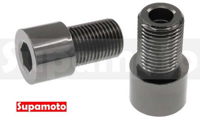 Supamoto MT09 MT07 SMAX M8 M6 車把鏡 後照鏡, 1個, M16轉M6 (1個)