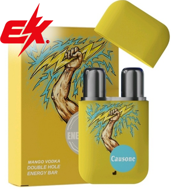 정품 Ek 부스트 파워에너지바 코 흡입기 기분전환 부스터 [ 공식 판매 스토어 ], 망고, 1개