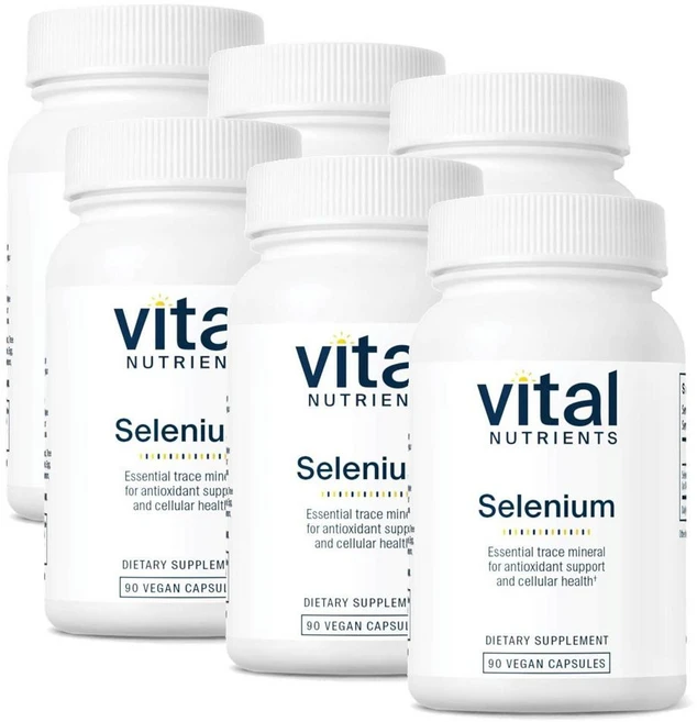 바이탈 뉴트리언츠 셀레늄 200mcg 캡슐 Vital Nutrients Selenium, 6개, 90정 - 쿠팡
