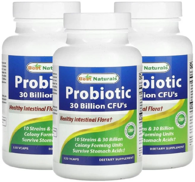 1+1+1 베스트내추럴스 프로바이오틱 300억CFU 브이캡슐120정 프로바이오틱스 PROBIOTIC PROBIOTICS - 쿠팡