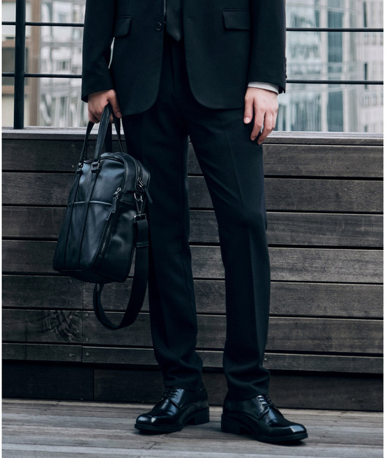 STCO 에스티코 남자 에센셜 테이퍼드핏 스판 슬랙스 블랙 SEPWZ71TSB NC청주점