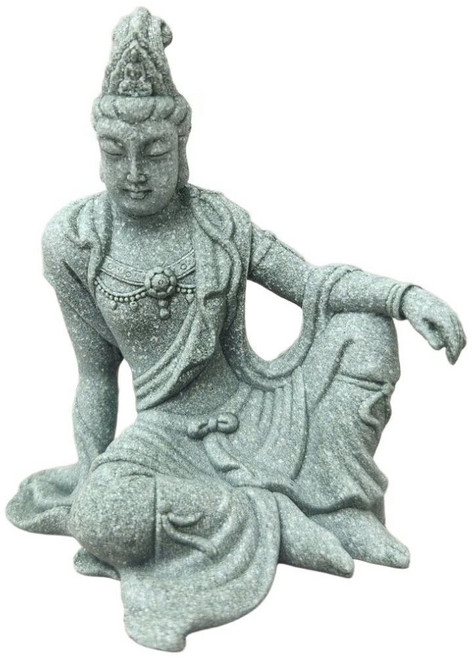 수월관음상 미니 관음보살 불상 돌 부처 석상 불교 조각상 장식, 1개, 수월관음(8.2cm)