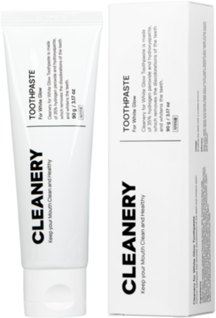 클리너리 포 화이트 글로우 미백 치약, 3개, 90g
