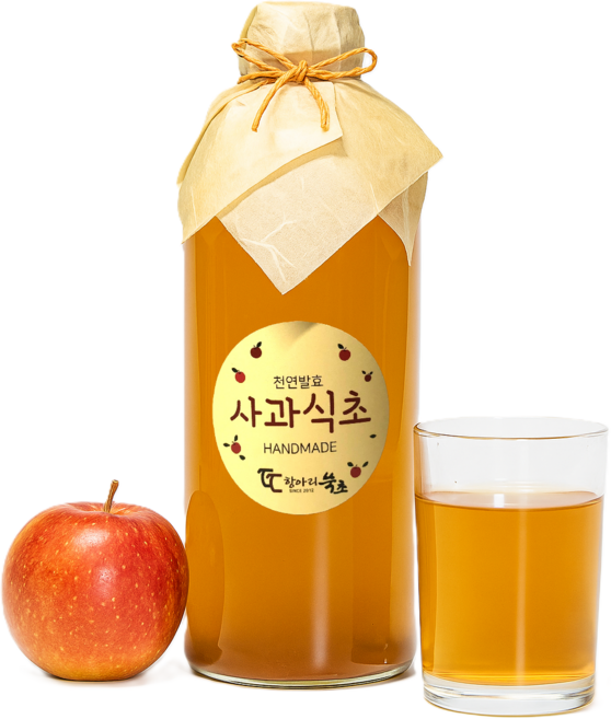천연발효 사과식초 국내산 애사비 원액 100%, 1L, 1개