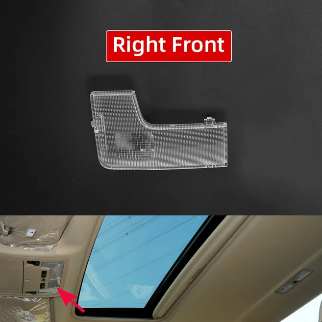 호환 차량 플라스틱 앞 뒤 독서등 스위치 커버 LED 전구 줄 셸 전등갓 커버 키트 도요타 7 세대 캠리 2012-, 07 Front Right