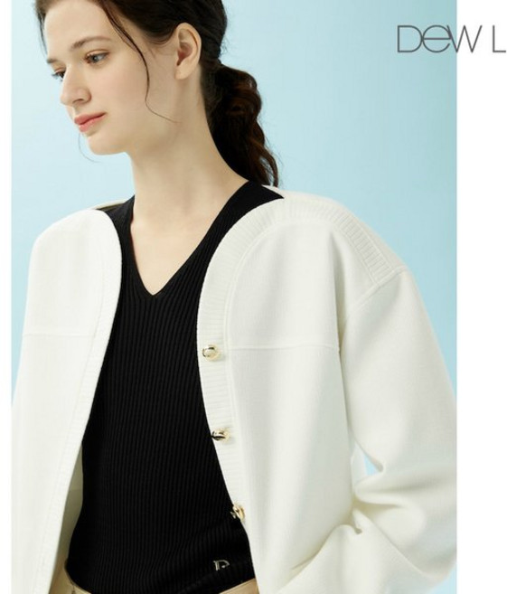 [백화점 정품] 듀엘 하트넥 가디건형 자켓 WH_D242MSF046