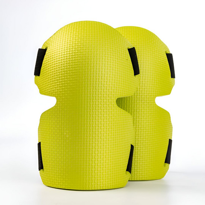 데일리앳 밀리거나 돌아가지 않는 2중 스트랩 무릎보호대, 2개, 네온 그린