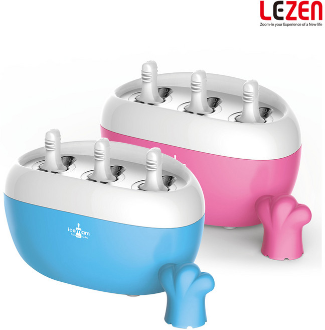 아이스맘 아이스크림 제조기 수제 우유 아이스바 기계 전기X 블루3구, 1박스, 블루