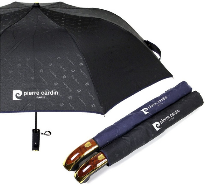 피에르가르뎅 엠보바이어스 2단 자동 우산, 블랙