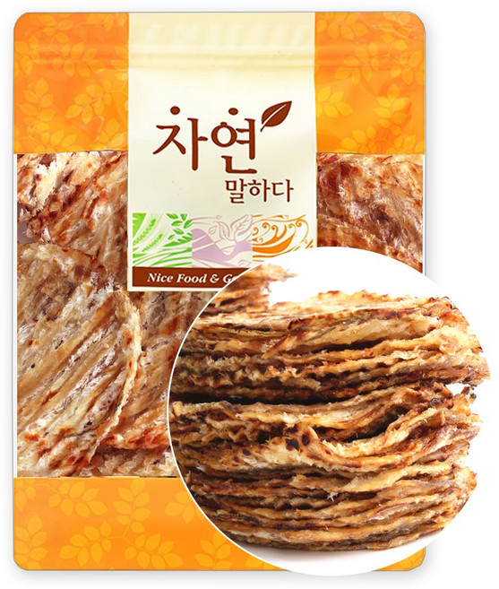[가온애] 두툼한 순살 구운 아귀포, 1개, (8장) 260g내외