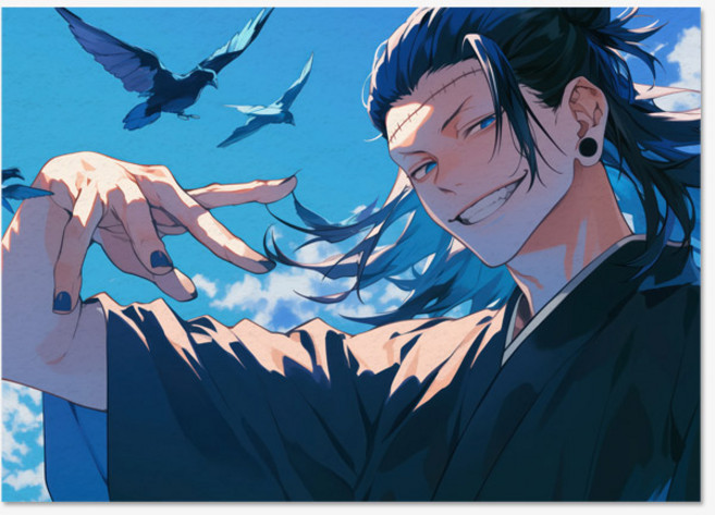 주술회전 펠트 패브릭포스터, FP애니_주술15, A4