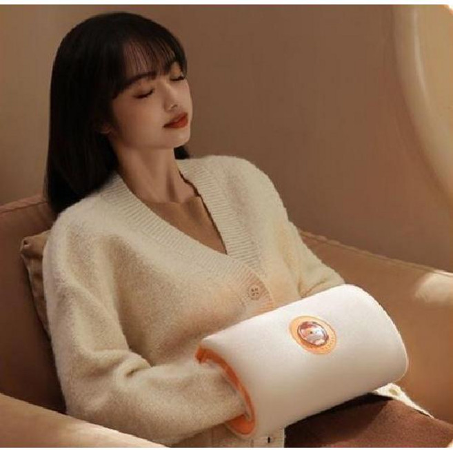 전기 핫 팩 손난로 최신 그래핀 충전식 발열 온 열 기 찜질 패드 주머니 선물용 패키지, 10000mAh 화이트 선물용 포장