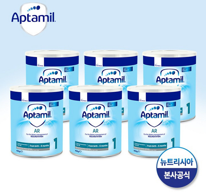 [독일직항] 압타밀 AR 점도강화 쑥쑥분유 400g X 6통, 6개