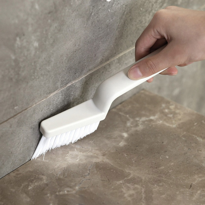 모나코올리브 V컷팅 구석틈새 청소솔, 화이트, 1개