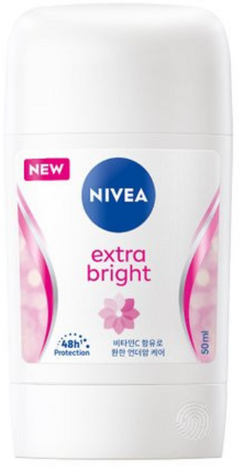니베아 데오드란트 스틱 엑스트라 브라이트, 50ml, 1개