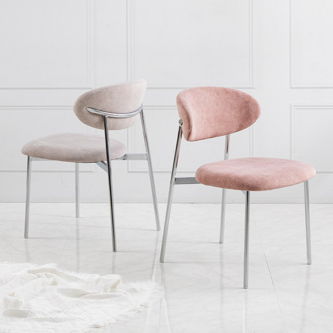 로즈 체어 카페 인테리어 식당 식탁 주방 커피숍 의자, 옐로우, 1개