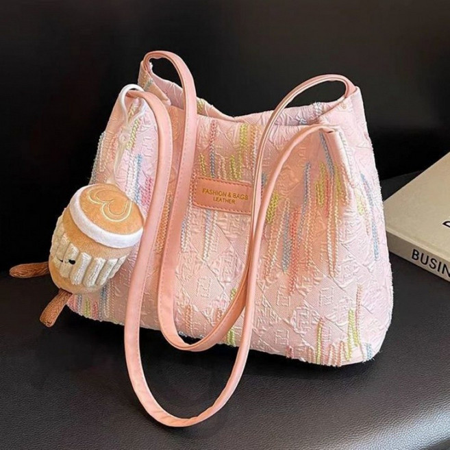 708090 트렌디한 스트라이프 버킷백