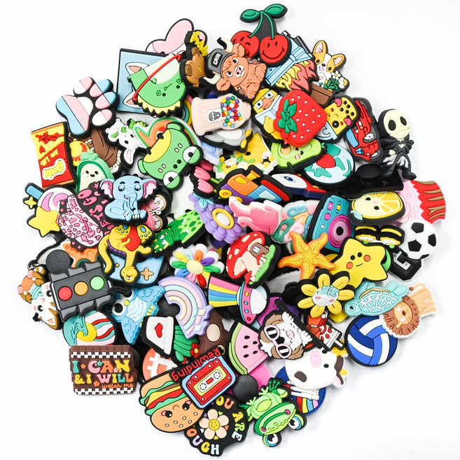 50개 세트 귀여운 동물슬리퍼신발꾸미기 악세사리 파츠