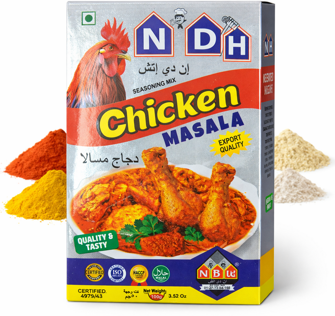 S.N. FOOD LAZIZA CHICKEN MASALA 치킨 마살라, 100g, 1개