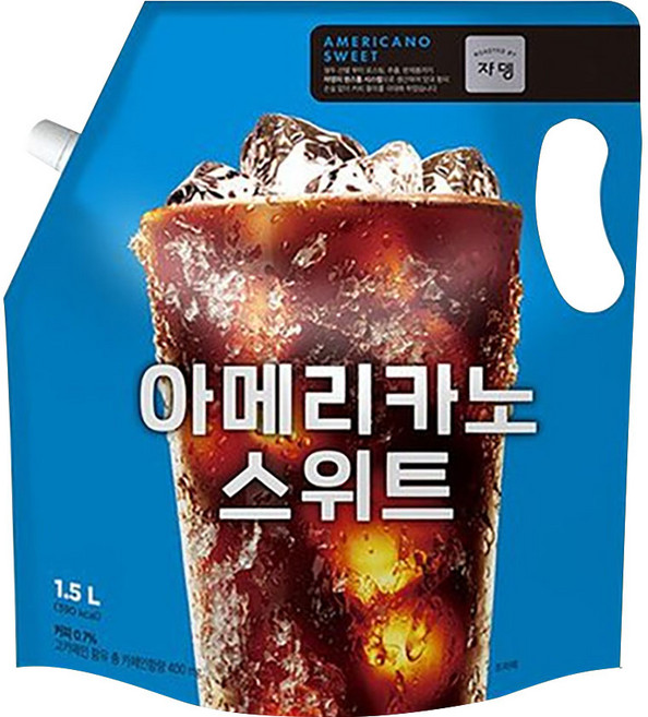 쟈뎅 아메리카노 스위트 대용량 파우치음료, 3개, 1.5L