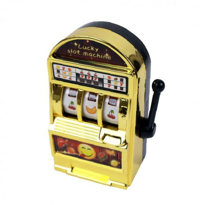 슬롯머신 저금통 골드 동전 지폐 수납 인테리어 소품 장식, 1개, 상세페이지 참조