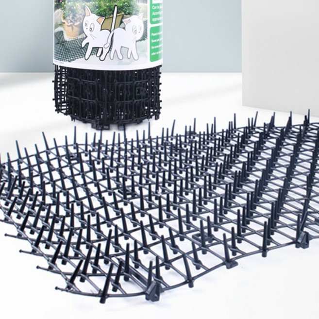 반려동물 접근 방지패드 비둘기 접근 금지 스파이크, 블랙-200cm