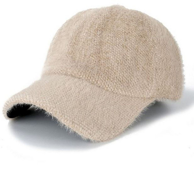 울 니트 볼캡 모자 털 베이스볼 캡 겨울 야구모자 무지 대두 소두캡